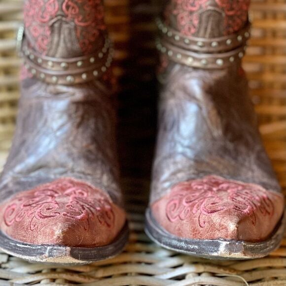 OLD GRINGO “Inese” Chocolate and Cognac Boots - Picture 5 of 7